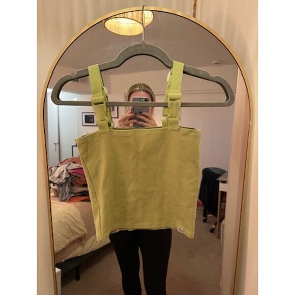 Ninth Hall Lyleson Sweet Pea Buckle Strap Tank Top Green Size Medium - Picture 3 of 9